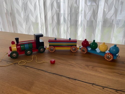 Holzspielzeug eisenbahn alt - holzspielzeug,,