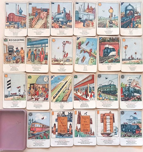Kartenspiel eisenbahn alt - kartenspiel,