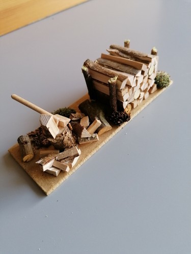 Miniatur holzstapel - holzstapel, (2)