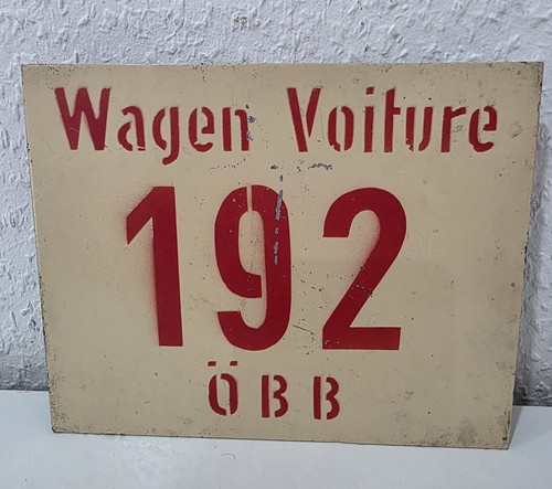 Eisenbahn wagenschild öbb - eisenbahn-wagenschild,