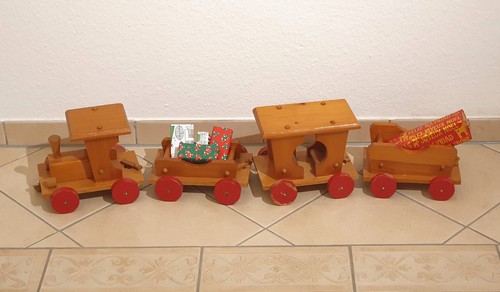 Vintage alte holzeisenbahn aus - alte,