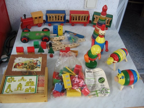 Holz steckfiguren 1 - 4,