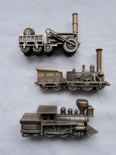 3x Miniatur Metall LOKOMOTIVE