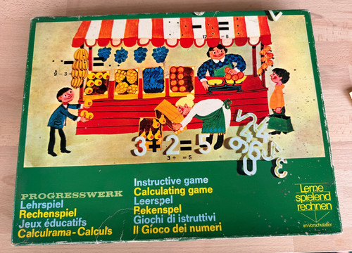 Vintage rechenspiel wörnlein - rechenspiel,